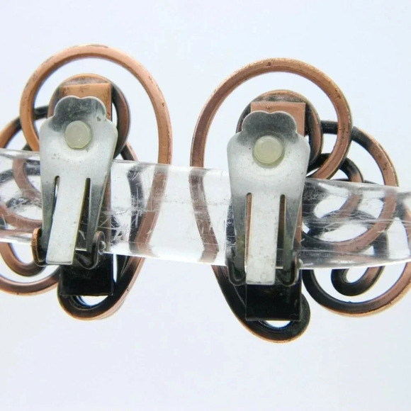 Genuine Copper Modernist Modern Abstract Swirl - Picture 4 of 4